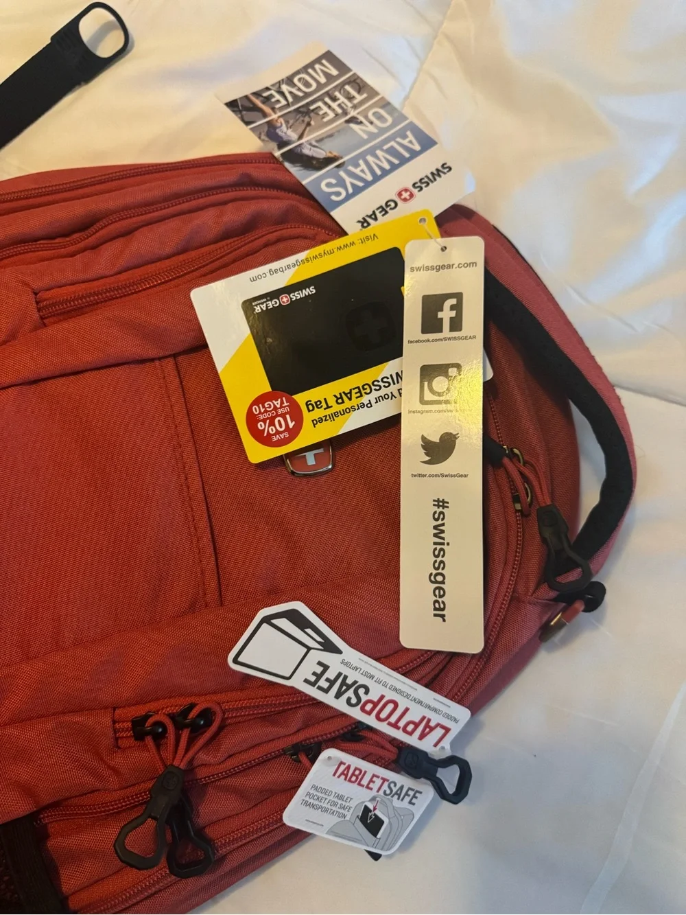 Brand New Swissgear Red Orange Men's Backpack - Swissgear